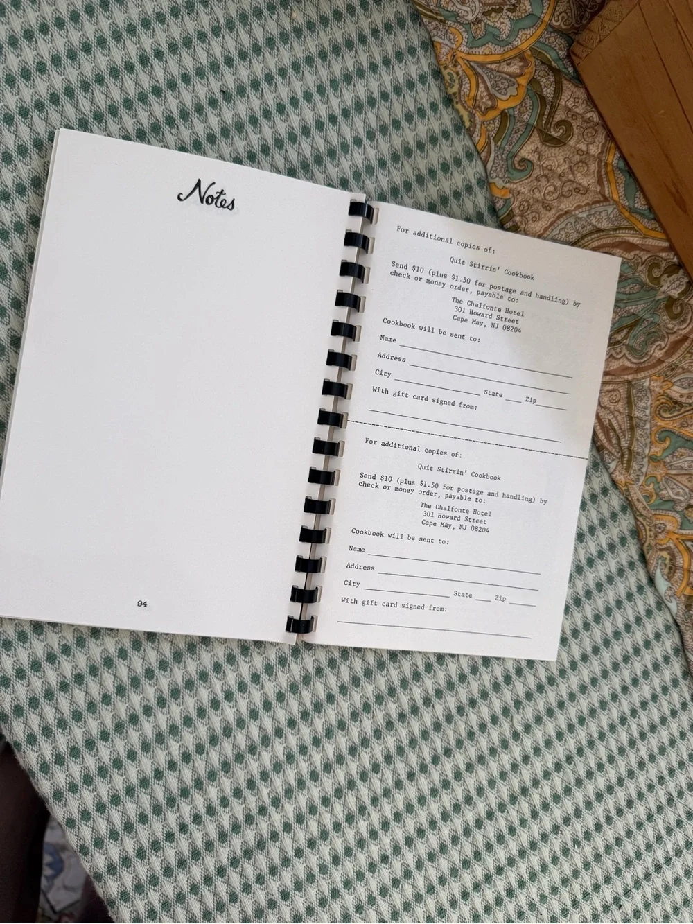NEW Vintage Rare Cookbook I Just Quit Stirrin' When The Tastin's Good Cookbook